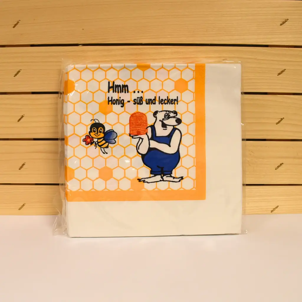 Servietten Biene u. Bär (50 Stück)