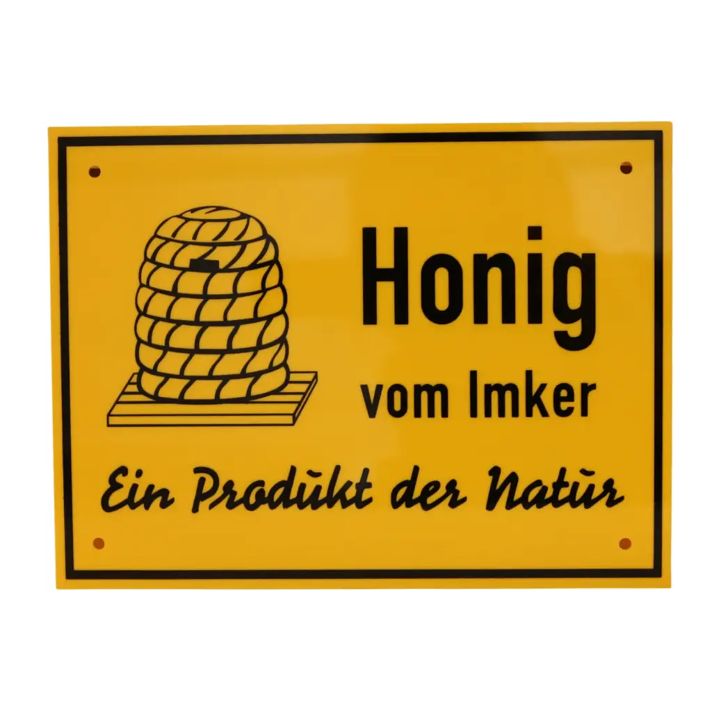 Tafel Honig vom Imker 20x15