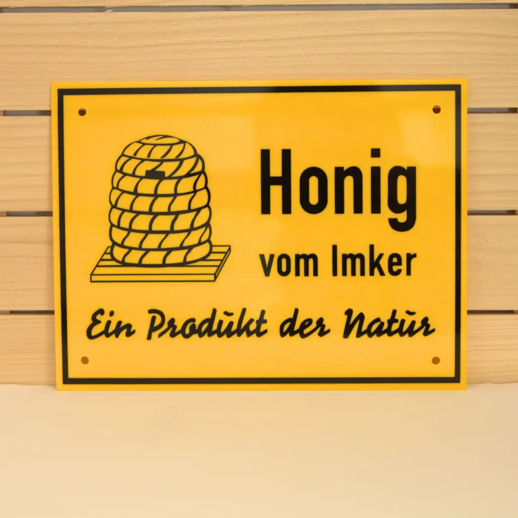 Tafel Honig vom Imker 35x25
