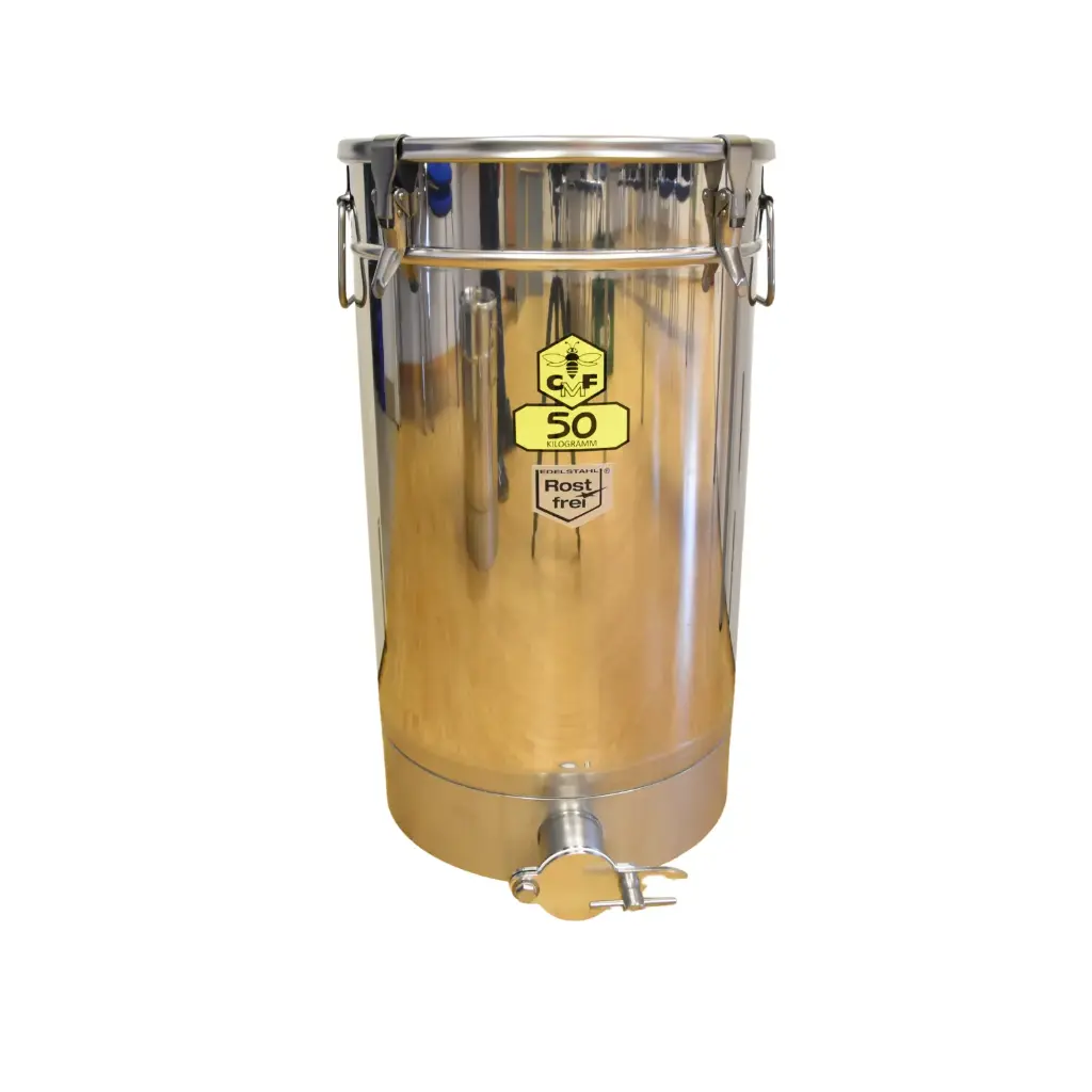 Abfülltopf Fritz 50kg mit Schrägboden u. Spannverschluss 