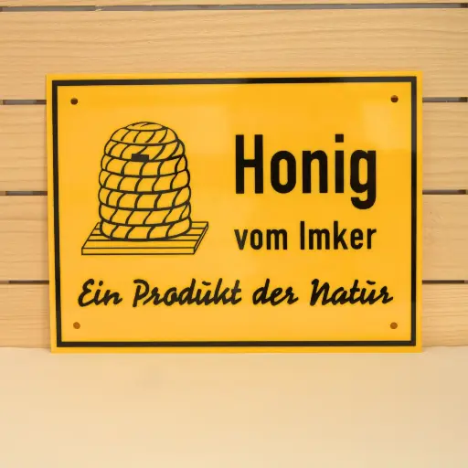 Tafel Honig vom Imker 70x50