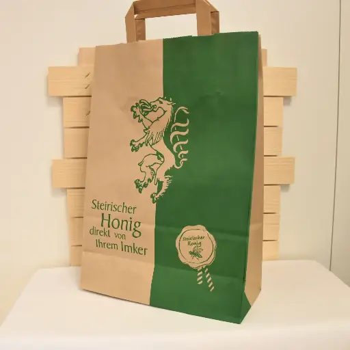 Tragtasche "Steirisch Honig" (Größe in cm 36 x 25 x 11)