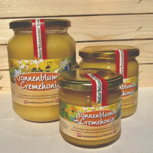 Sonnenblumen-Cremehonig
