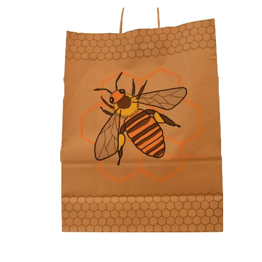 Tragtasche Papier "Maxi Bieno Design" (Größe in cm 42 x 32 x 14)