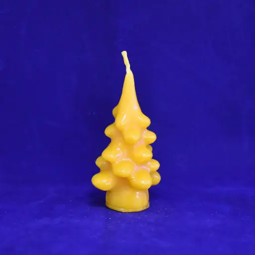 Bienenwachskerze 8 cm (Motiv Baum)