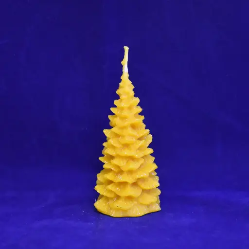 Bienenwachskerze 10 cm (Motiv Baum) 